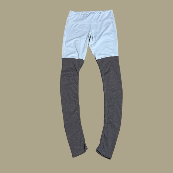 ALO Yoga Women’s High-Waisted Goddess Leggings in Sky Blue & Heather Gray S - Picture 2 of 12